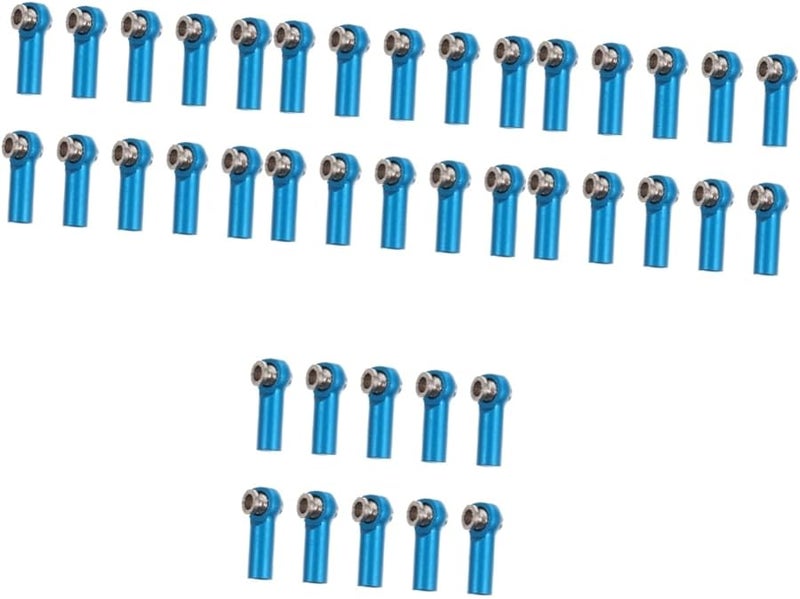 VICASKY 40pcs Blue Aluminum Tie Rod End Link Joint for RC Crawler Trucks - Image 1